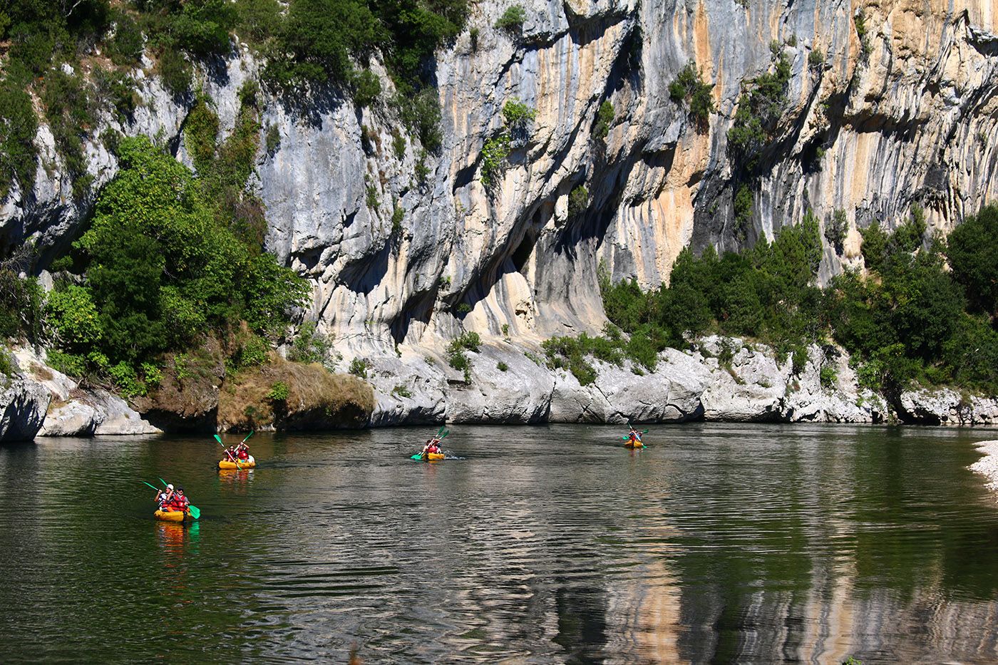 Canoeing in the Ardèche Gorges