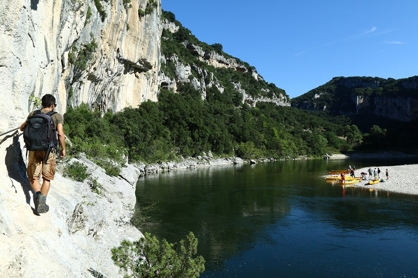Wandern Sie in den Schluchten der Ardèche
